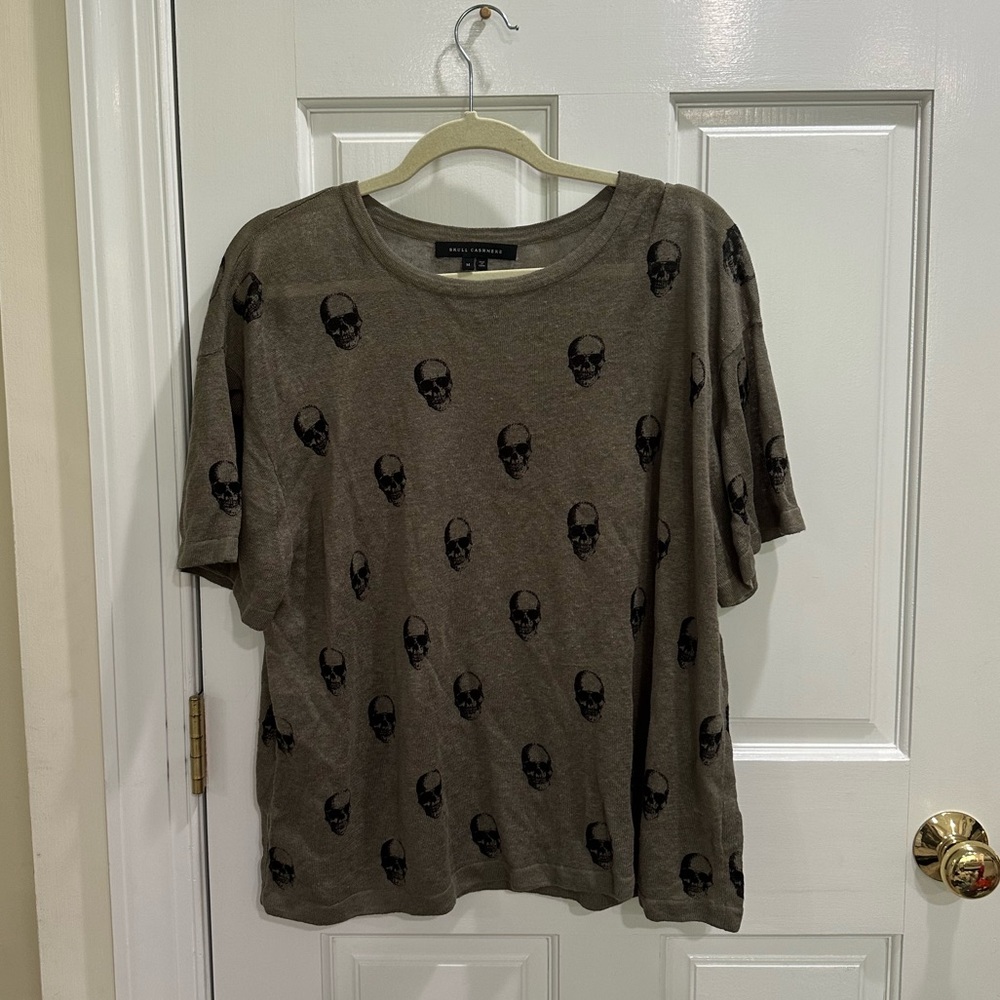 Skull cashmere tee